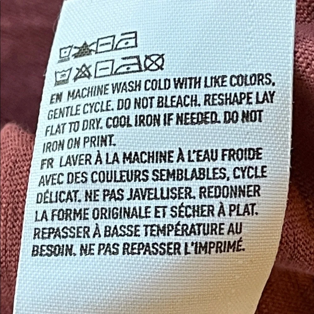 American Eagle Outfitters Maroon Lace-Up Blouse